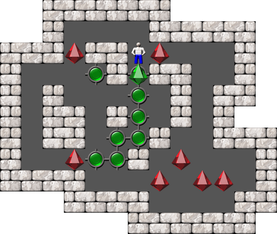 Sokoban Mass Remodel level 1790